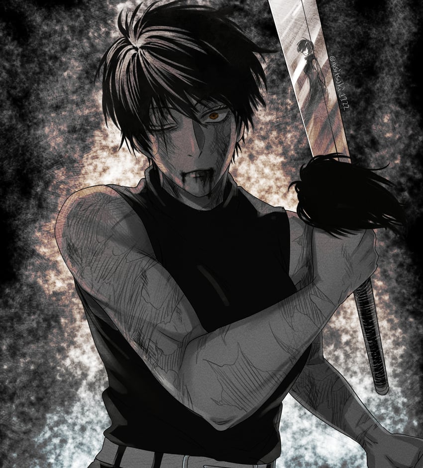 zen'in maki and zen'in mai (jujutsu kaisen) drawn by nishi_gatsu
