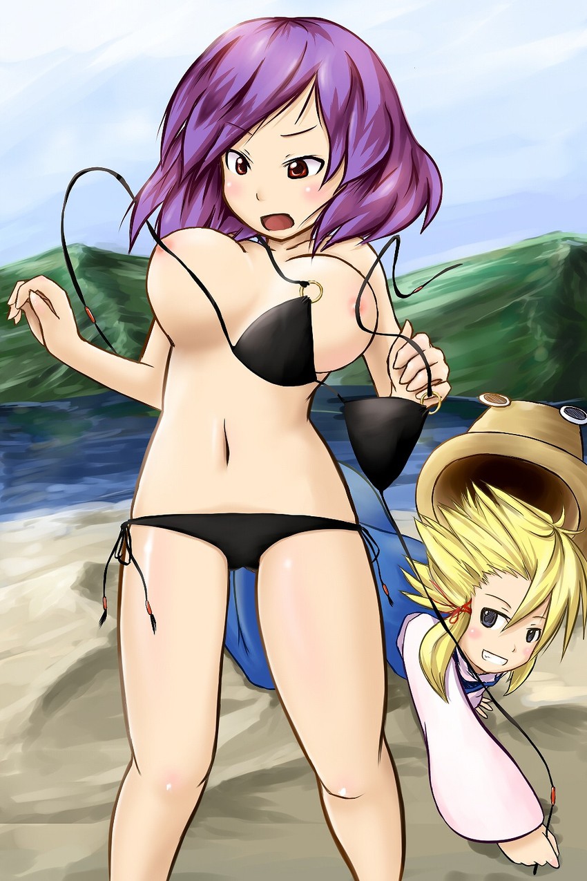 moriya suwako and yasaka kanako (touhou) drawn by tetsuji
