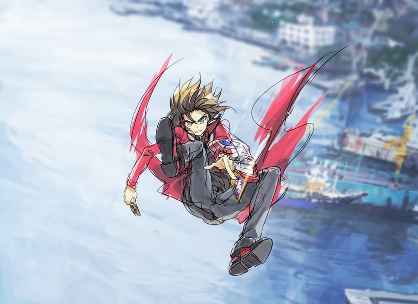 yuki judai (yu-gi-oh! and 1 more) drawn by moribuden