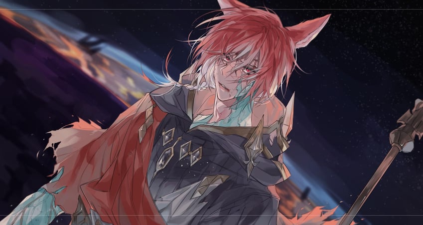 g'raha tia and crystal exarch (final fantasy and 1 more) drawn by tladpwl03