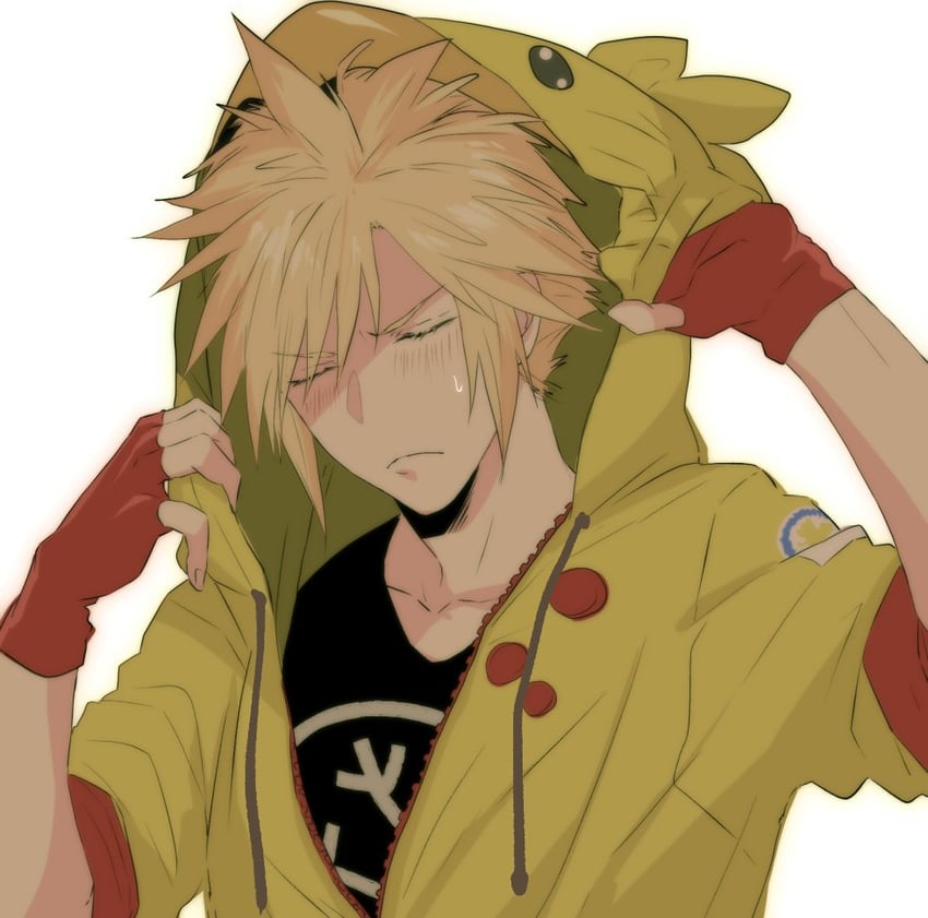 cloud strife (final fantasy and 2 more) drawn by kyoujixxxx