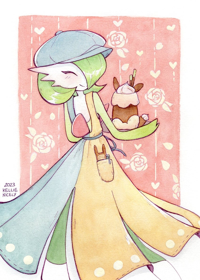 gardevoir (pokemon and 1 more) drawn by kellienicely