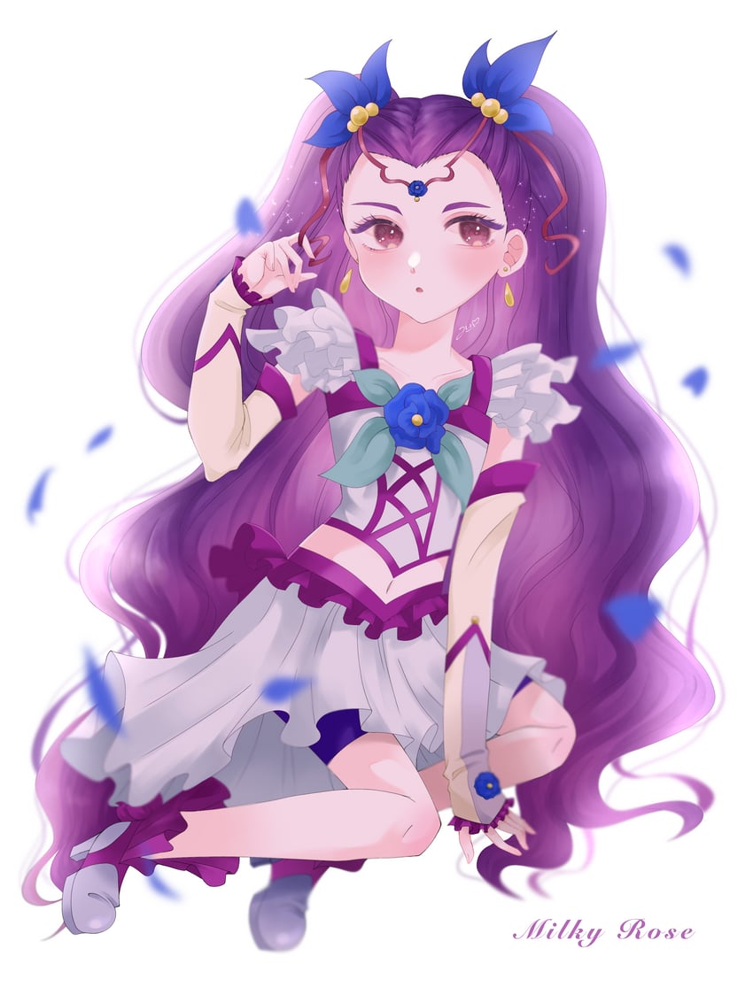 mimino kurumi and milky rose (precure and 2 more) drawn by xox_755nya