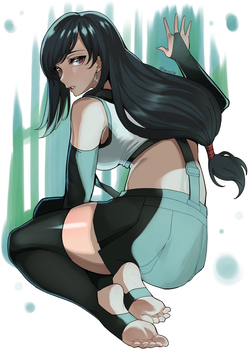 tifa lockhart (final fantasy and 2 more) drawn by ceroccb