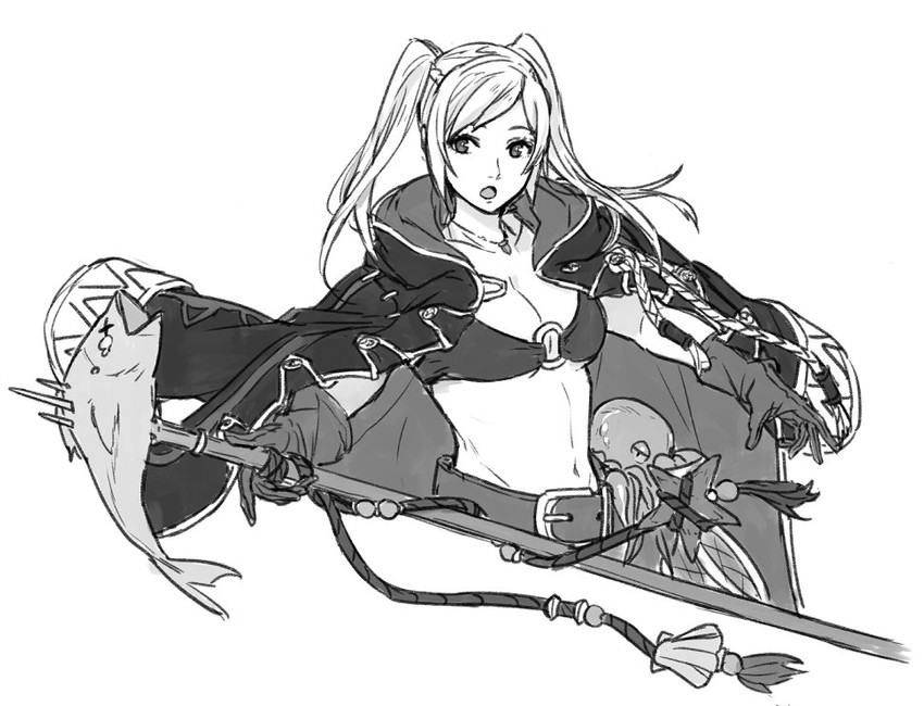 female robin (fire emblem and 2 more) drawn by kamu_(kamuuei)