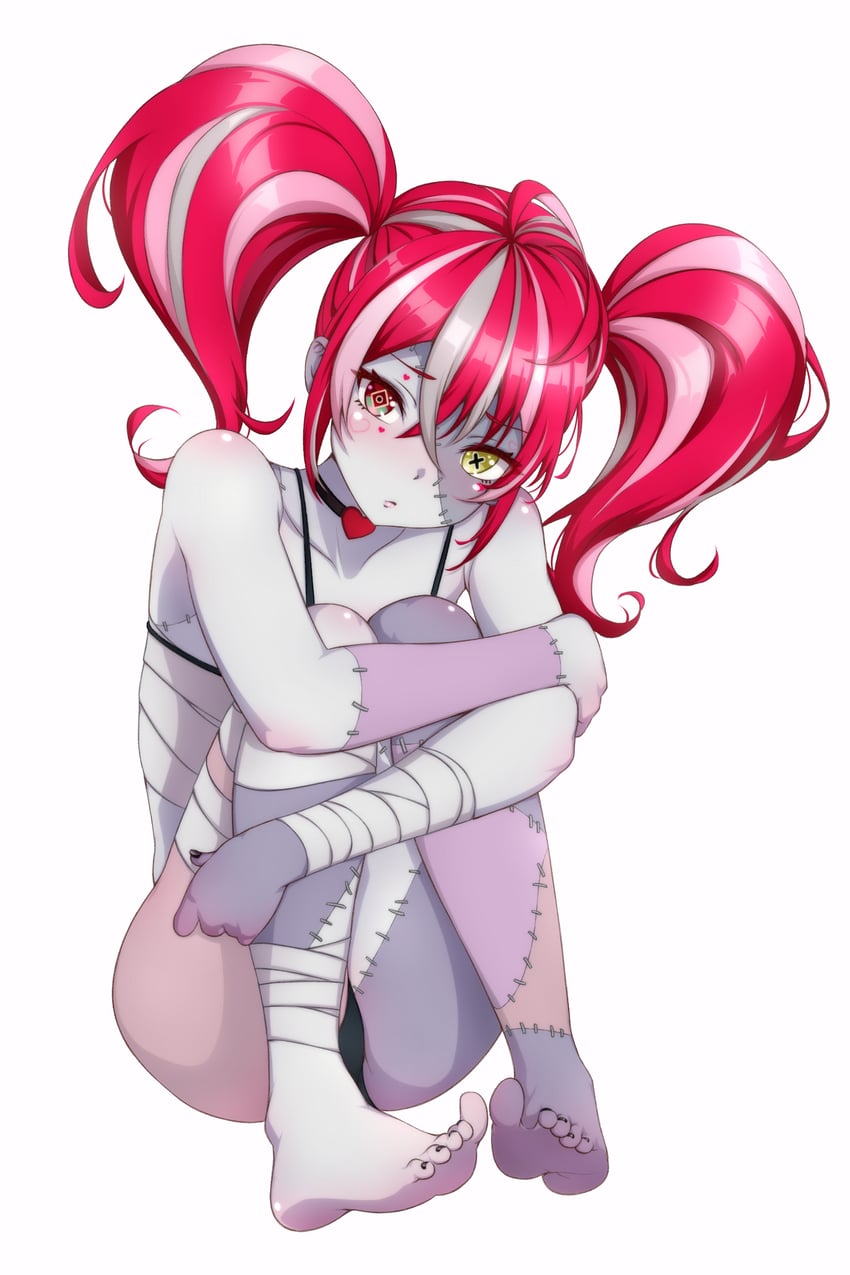 kureiji ollie (hololive and 1 more) drawn by p-nekoe