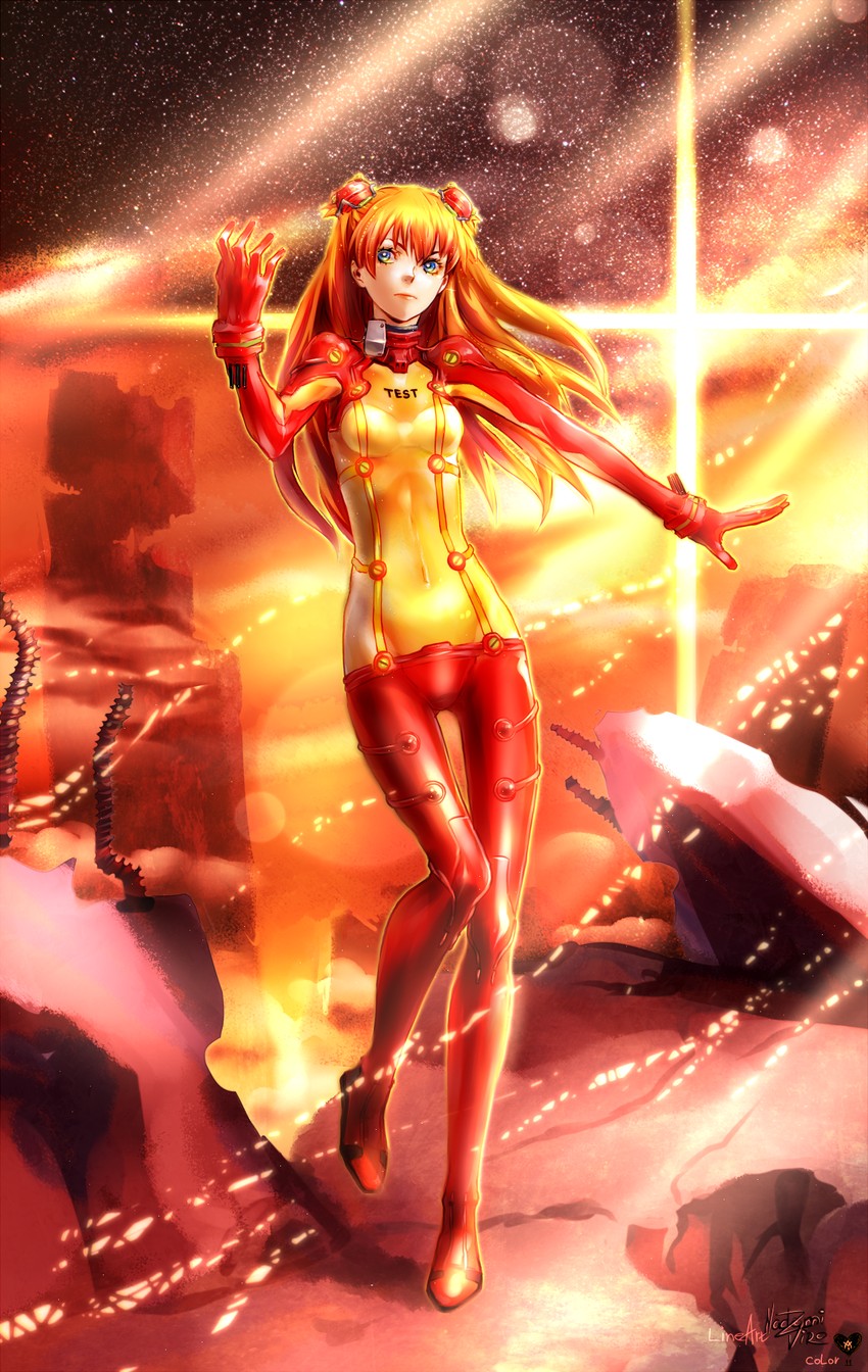 souryuu asuka langley (neon genesis evangelion and 2 more) drawn by unkai_tenshi