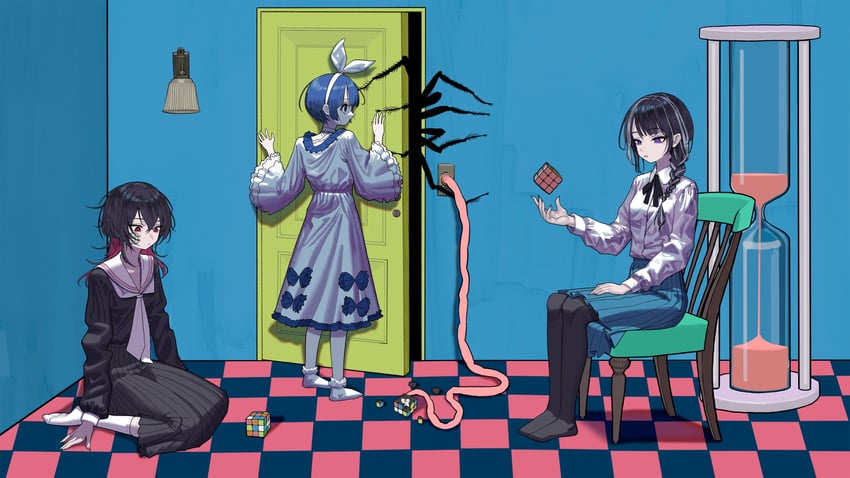 unnamed girl (indie utaite and 1 more) drawn by yu_(stdio_nameraka)