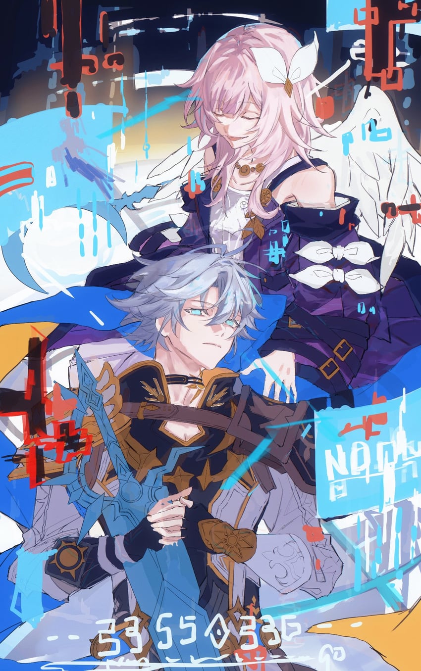 phainon and cyrene (honkai and 1 more) drawn by omj_u