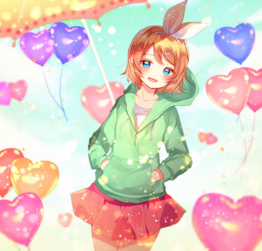 kagamine rin (vocaloid and 1 more) drawn by yuduki