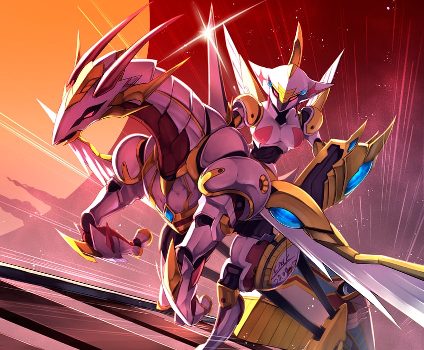 flying pegasus railroad stampede (yu-gi-oh!) drawn by k.nock
