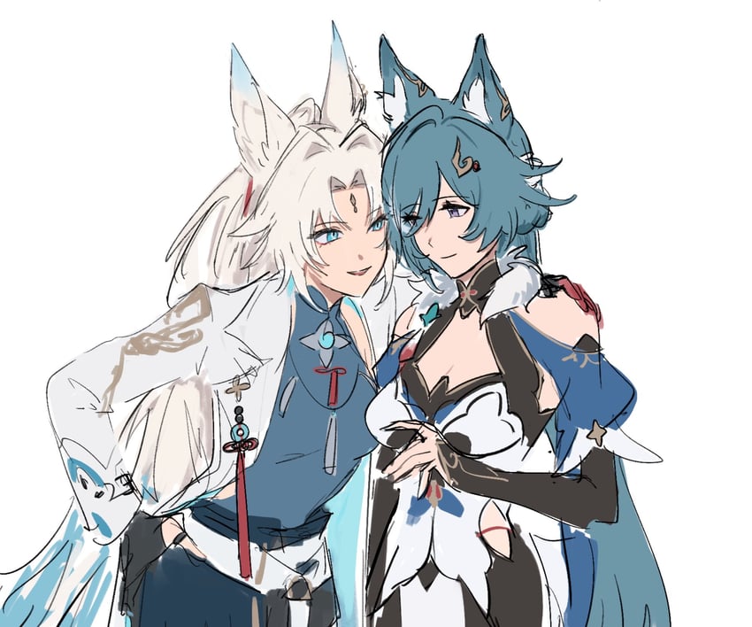 feixiao and yukong (honkai and 1 more) drawn by cereu57