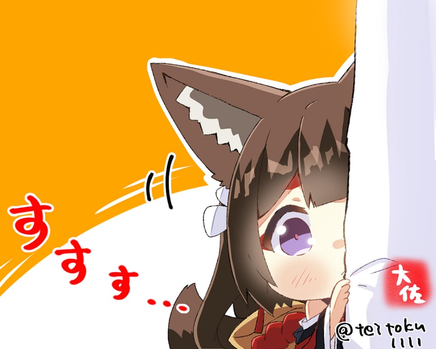 commander and amagi-chan (azur lane) drawn by taisa_(kari)