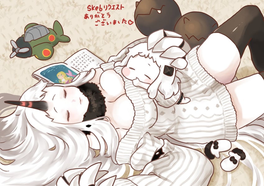 northern ocean princess and seaport princess (kantai collection) drawn by kobone