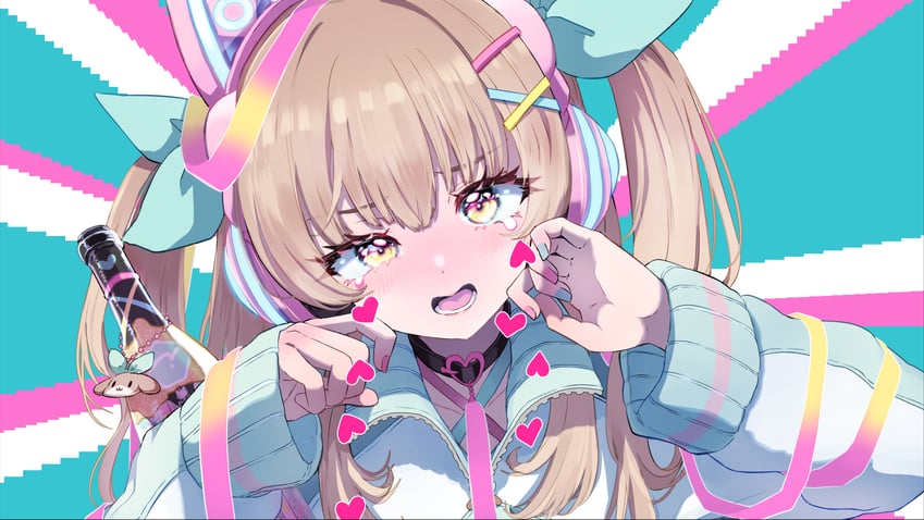 nanahira and bebe (indie virtual youtuber and 1 more) drawn by kamiya_zuzu