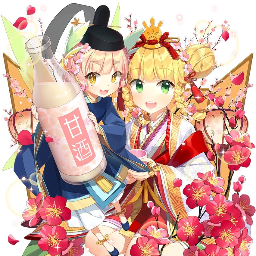 sapphire emerald and kanna (uchi no hime-sama ga ichiban kawaii) drawn by salt_(salty)