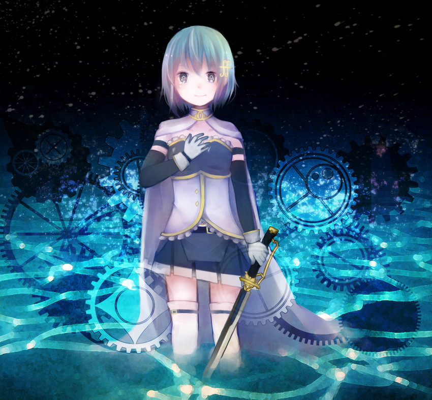 miki sayaka (mahou shoujo madoka magica and 1 more) drawn by ooka_(melle)