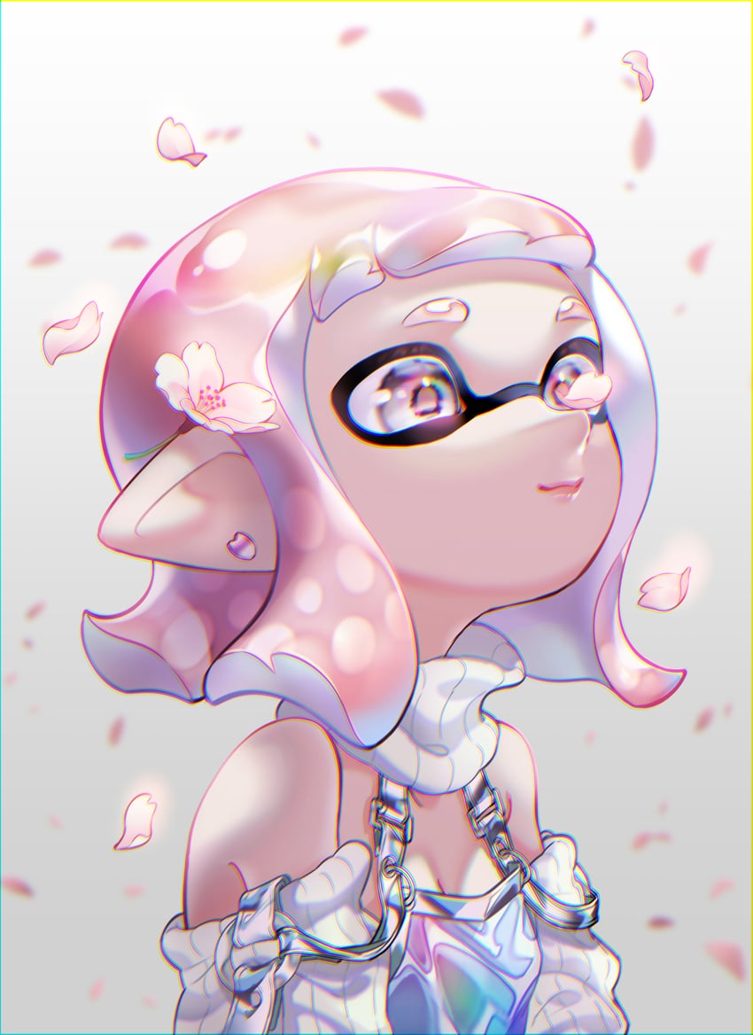 inkling player character and inkling girl (splatoon) drawn by iria_(yumeirokingyo)