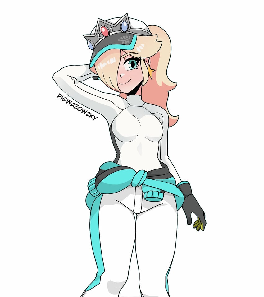 rosalina (mario and 2 more) drawn by pigwazowzky