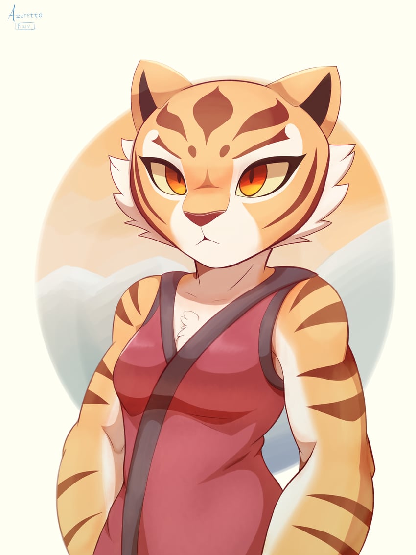 tigress (kung fu panda) drawn by azuretto