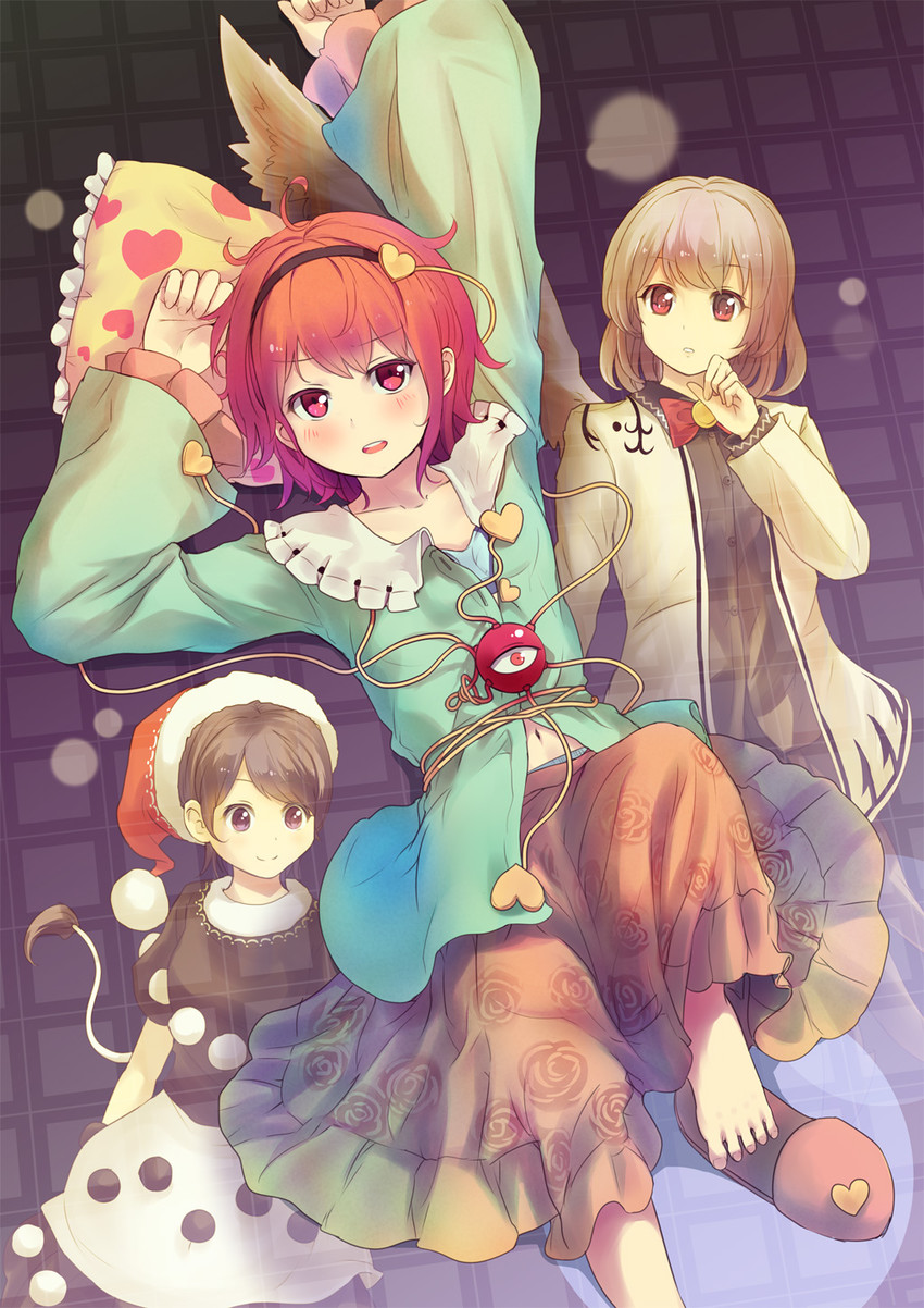 komeiji satori, kishin sagume, and doremy sweet (touhou) drawn by culter