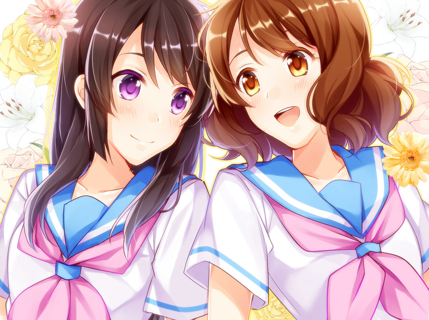 oumae kumiko and kousaka reina (hibike! euphonium) drawn by konase_(non_stop!)