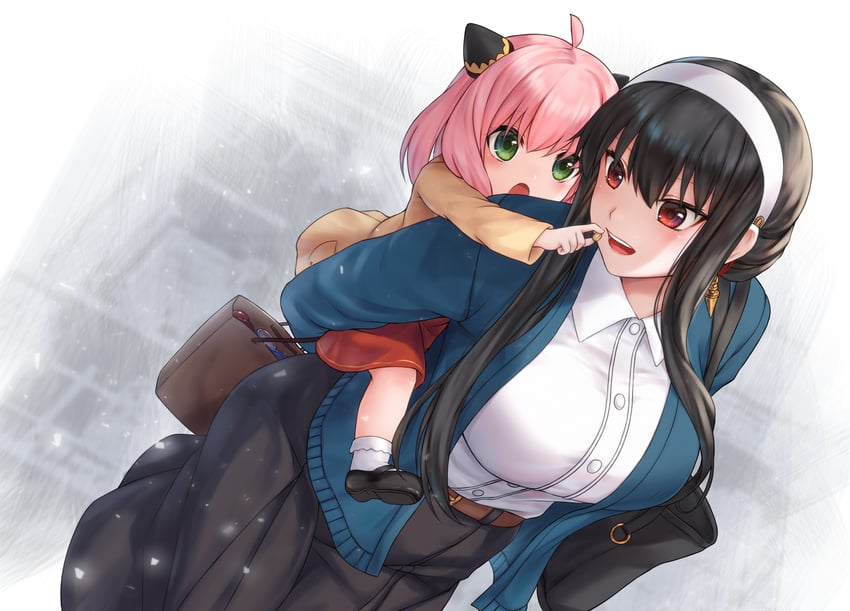 yor briar and anya (spy x family) drawn by chien_zero
