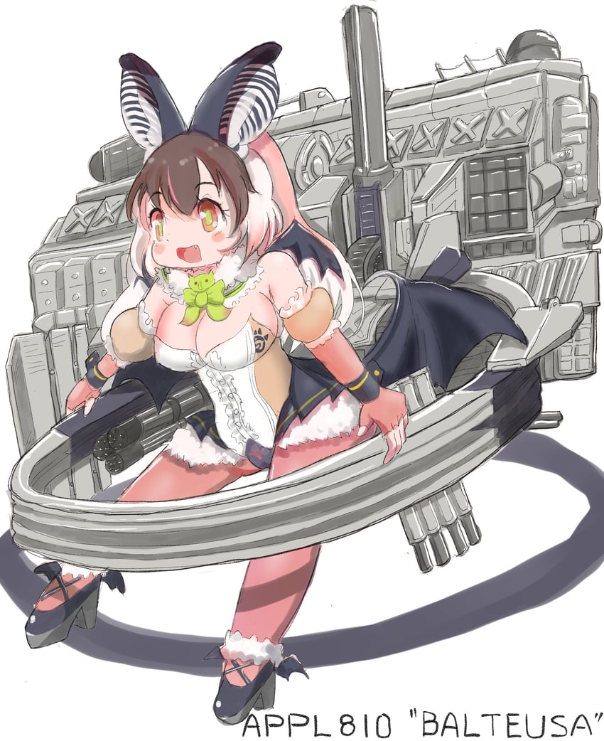 brown long-eared bat and balteus (kemono friends and 3 more) drawn by o_seki_1_0b