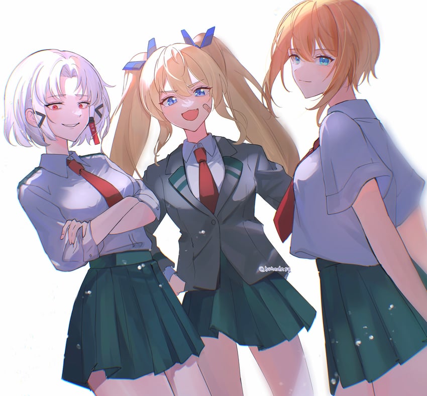 drake, laplace, and maxwell (goddess of victory: nikke) drawn by chikyuu_(bohednsg)