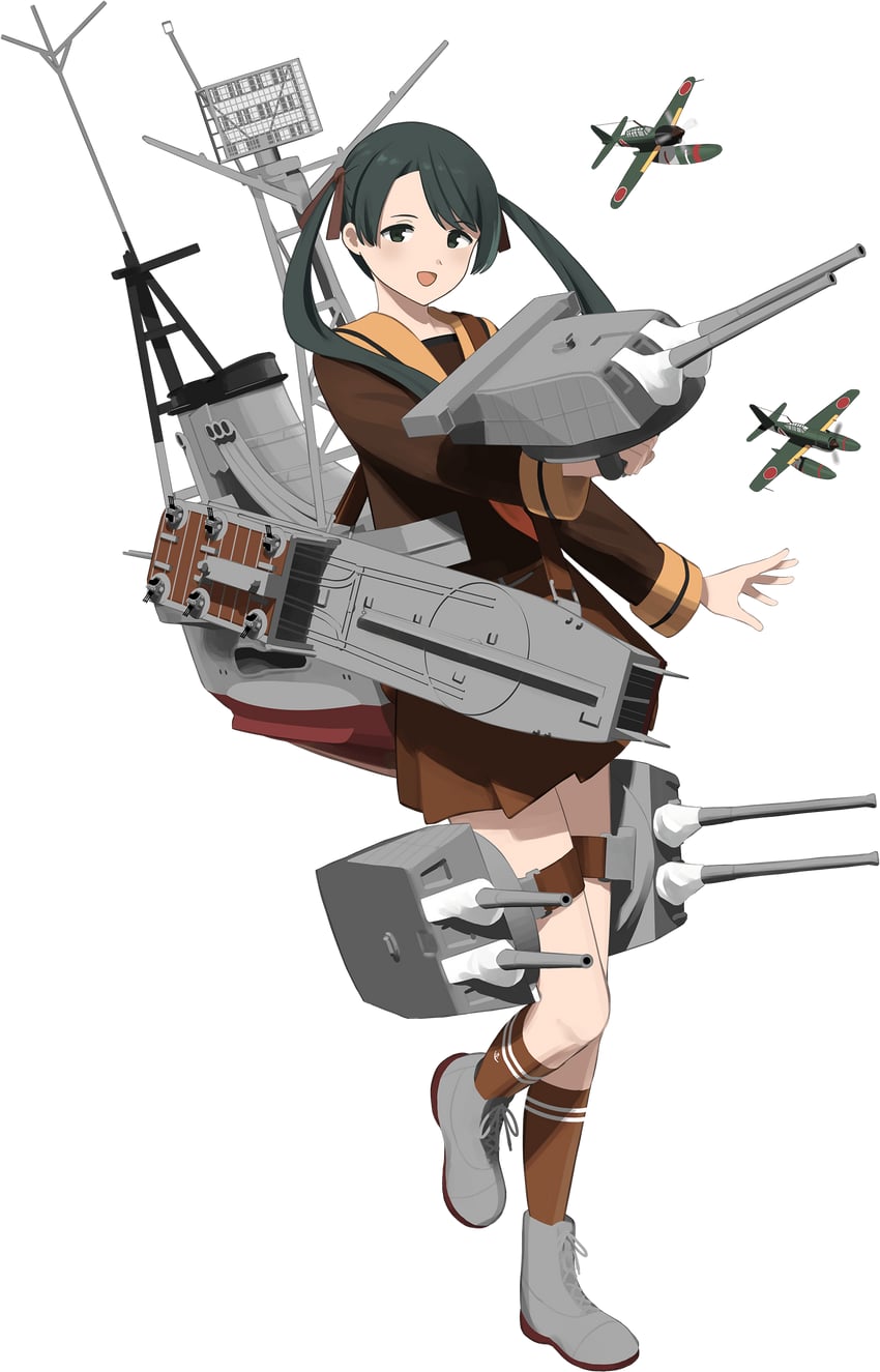 mikuma and mikuma kai ni (kantai collection) drawn by shibafu_(glock23)