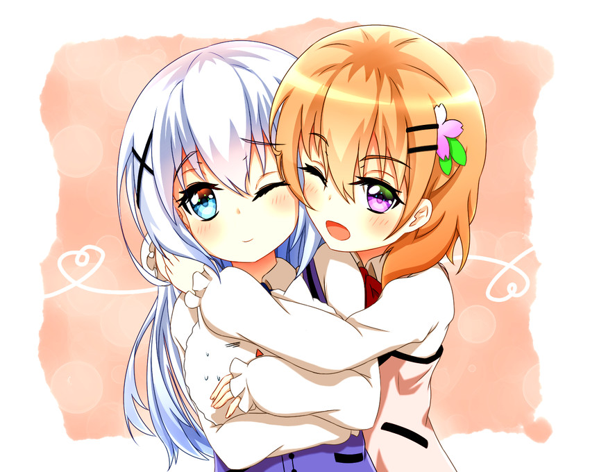 kafuu chino, hoto cocoa, and tippy (gochuumon wa usagi desu ka?) drawn by skyneko