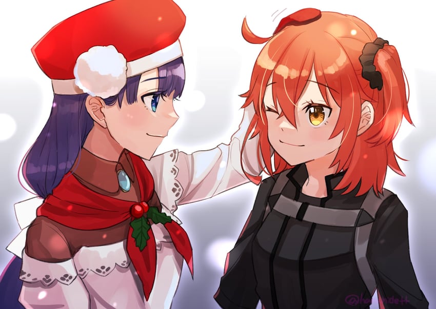 fujimaru ritsuka and martha (fate and 1 more) drawn by matsui_haru
