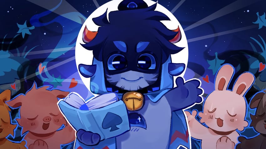 the lamb and sneegsnag (minecraft youtube and 1 more) drawn by hulatie