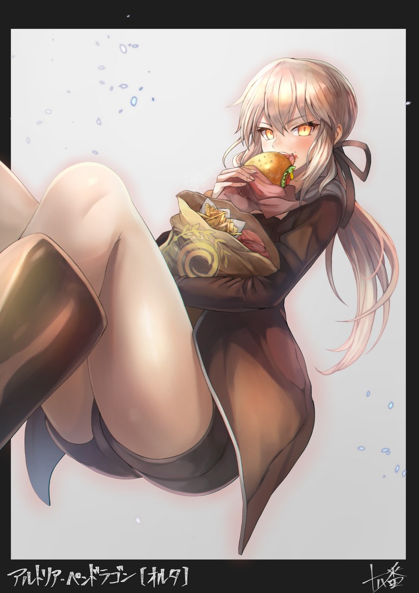 artoria pendragon and saber alter (fate and 1 more) drawn by ohako_(ohako1818)