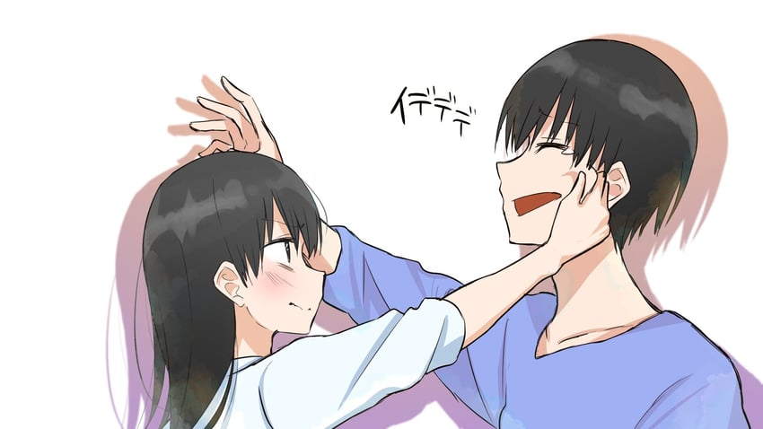 kuroha and gen (mona lisa no zaregoto) drawn by noboru_imae