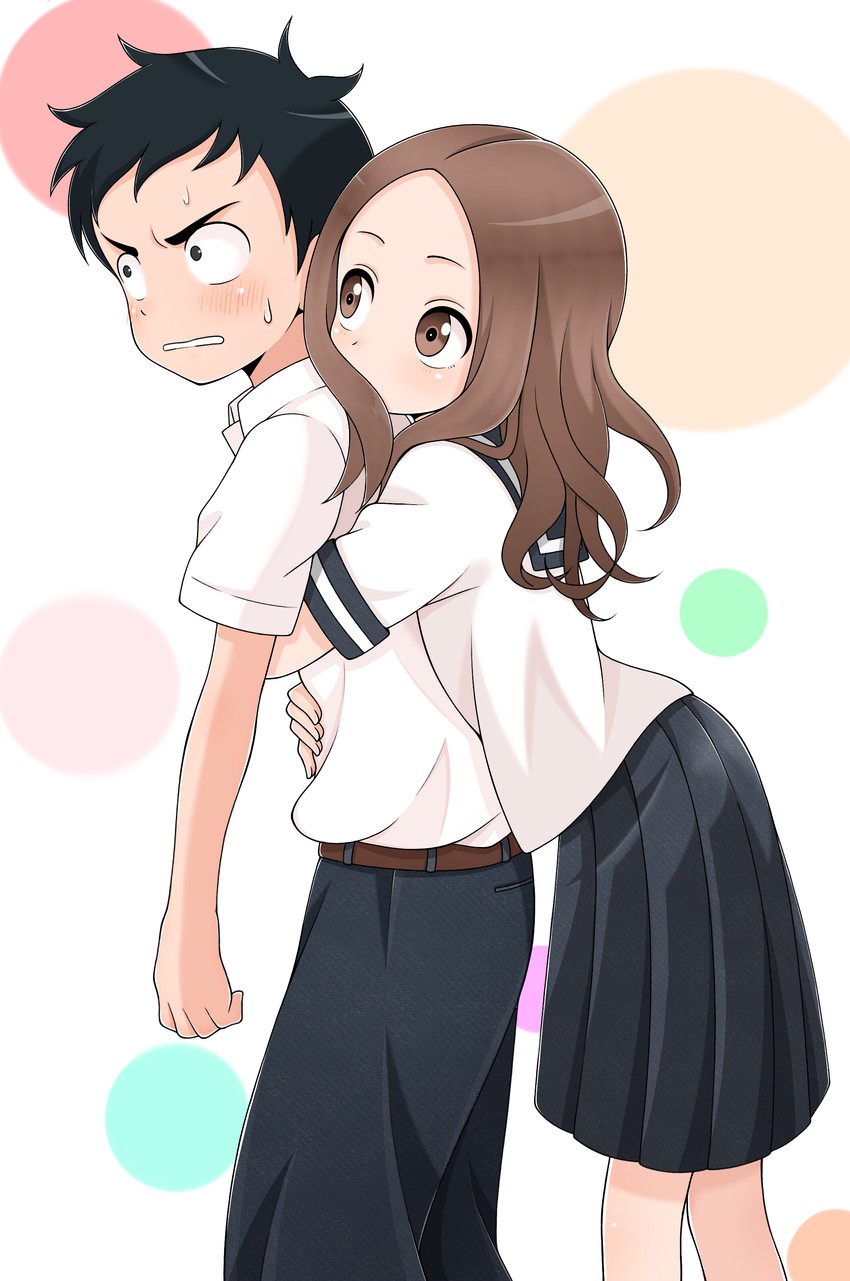 takagi-san and nishikata (karakai jouzu no takagi-san) drawn by ito_kashiwamochi