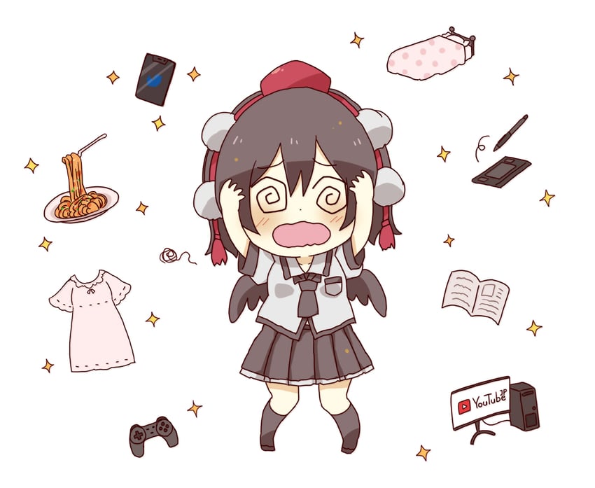 shameimaru aya (touhou and 1 more) drawn by totoharu_(kujirai_minato)