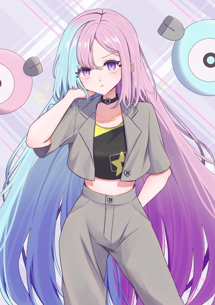 iono (pokemon and 1 more) drawn by mochitaro_(mothitaroo)