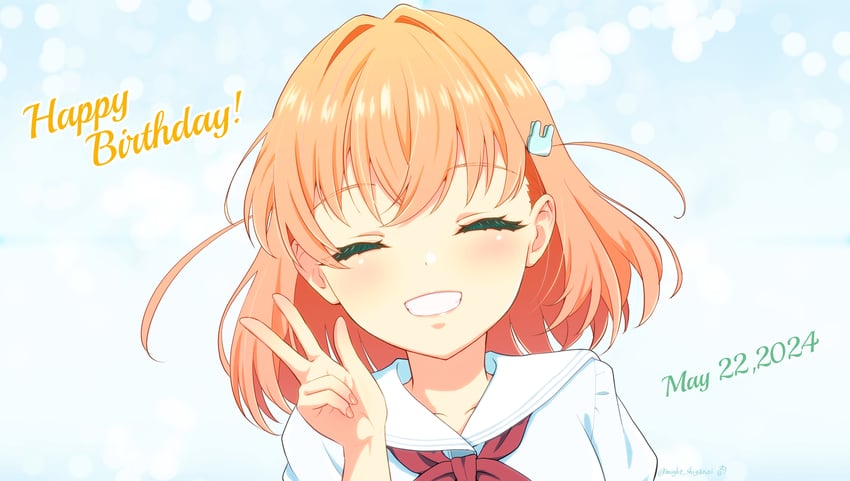 hinoshita kaho (love live! and 1 more) drawn by shiganai_might
