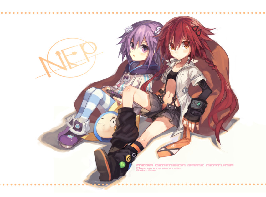 neptune, tennouboshi uzume, and umio (neptune and 1 more) drawn by kokaki_mumose