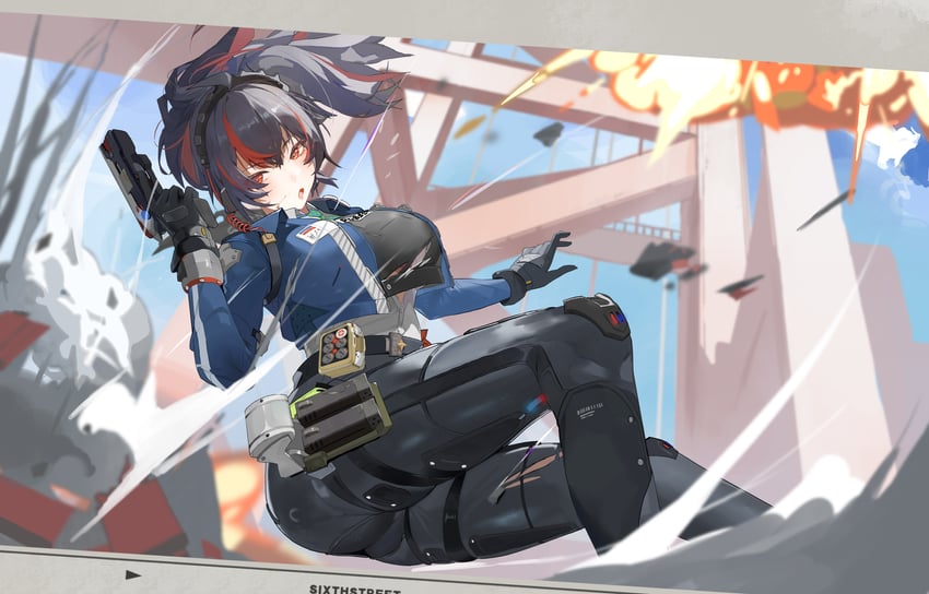 zhu yuan (zenless zone zero) drawn by fish_(red_star_child)