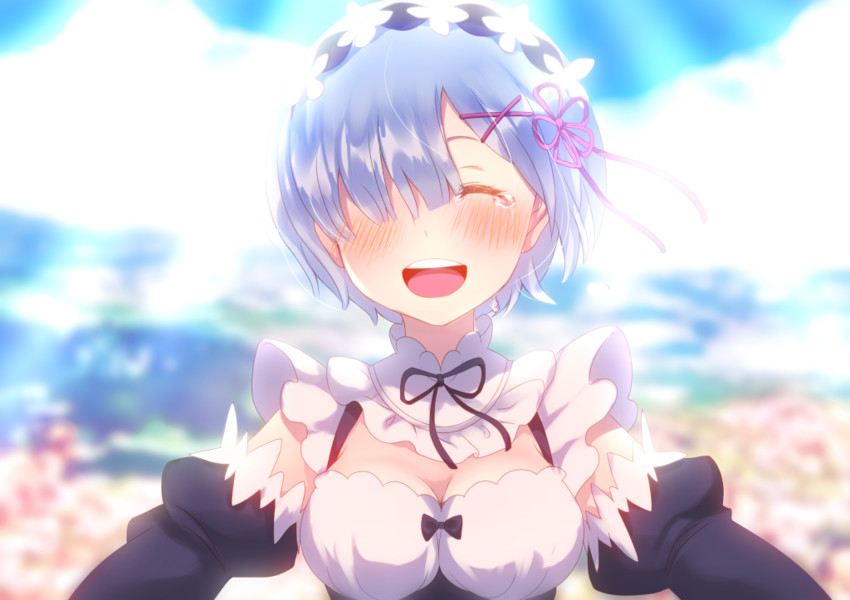 rem (re:zero kara hajimeru isekai seikatsu) drawn by kurono_kito