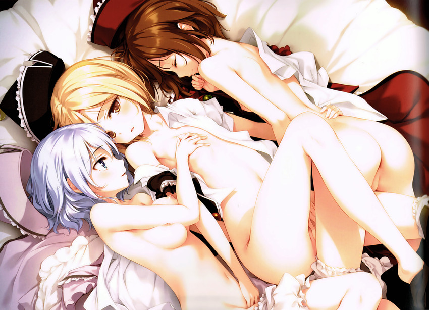 lunasa prismriver, merlin prismriver, and lyrica prismriver (touhou) drawn by ke-ta