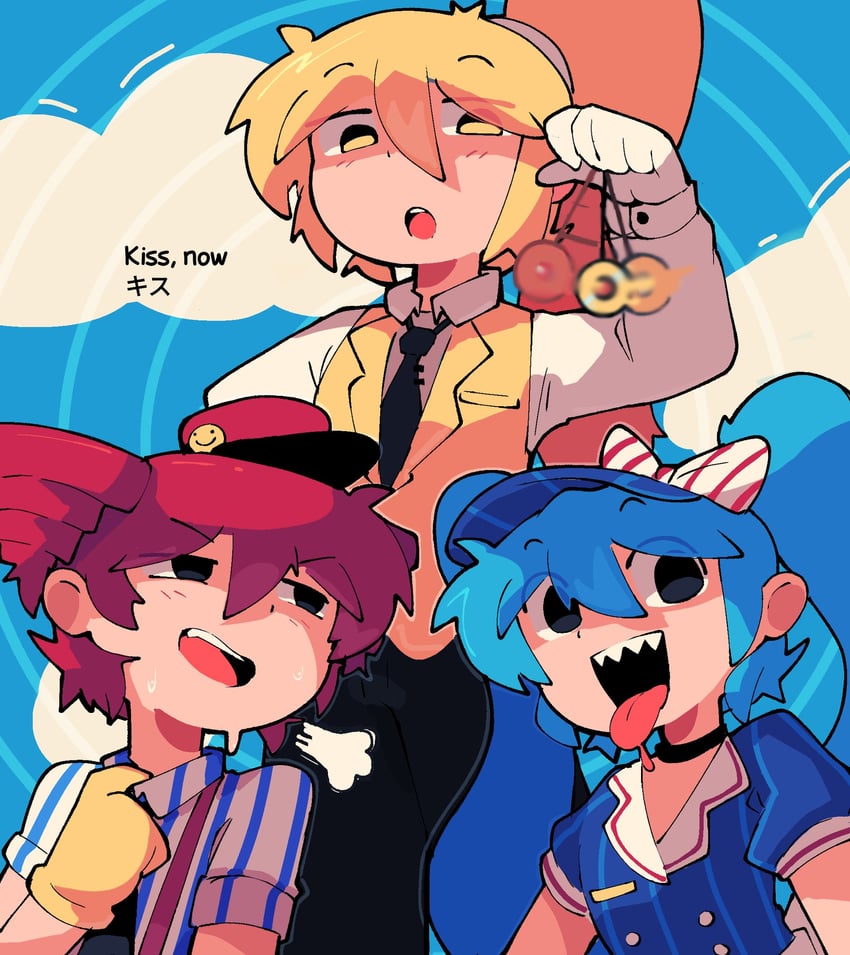 hatsune miku, kasane teto, and akita neru (vocaloid and 4 more) drawn by abstractpurple