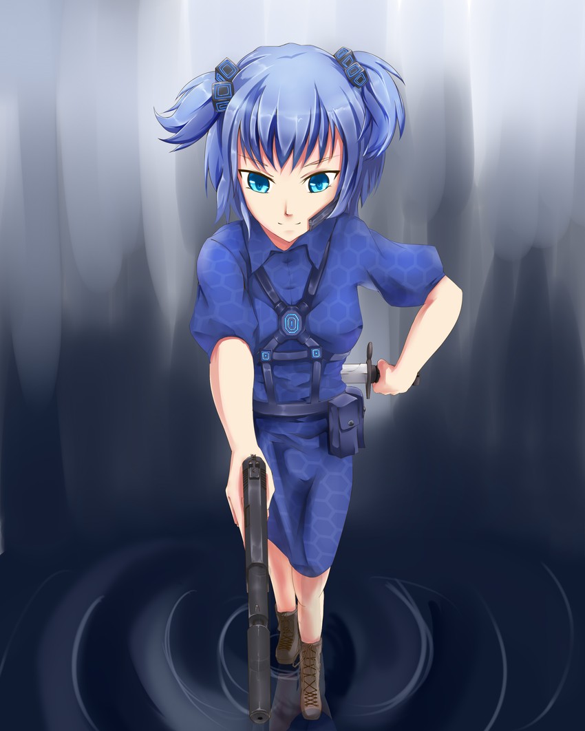 kawashiro nitori (touhou) drawn by three_k_(spiritus_no_honoo)