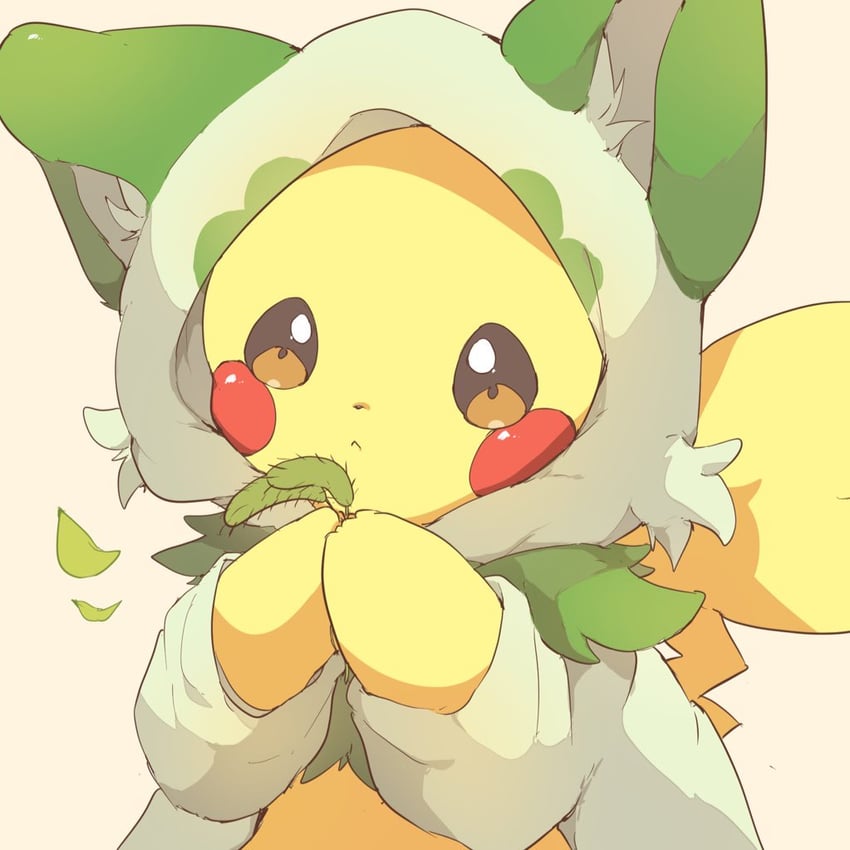 pikachu and sprigatito (pokemon) drawn by chiko_(chi_p_71)