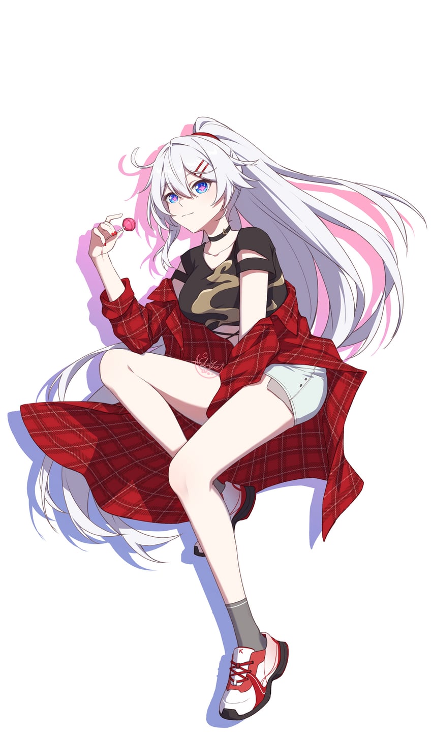 kiana kaslana (honkai and 1 more) drawn by luyue