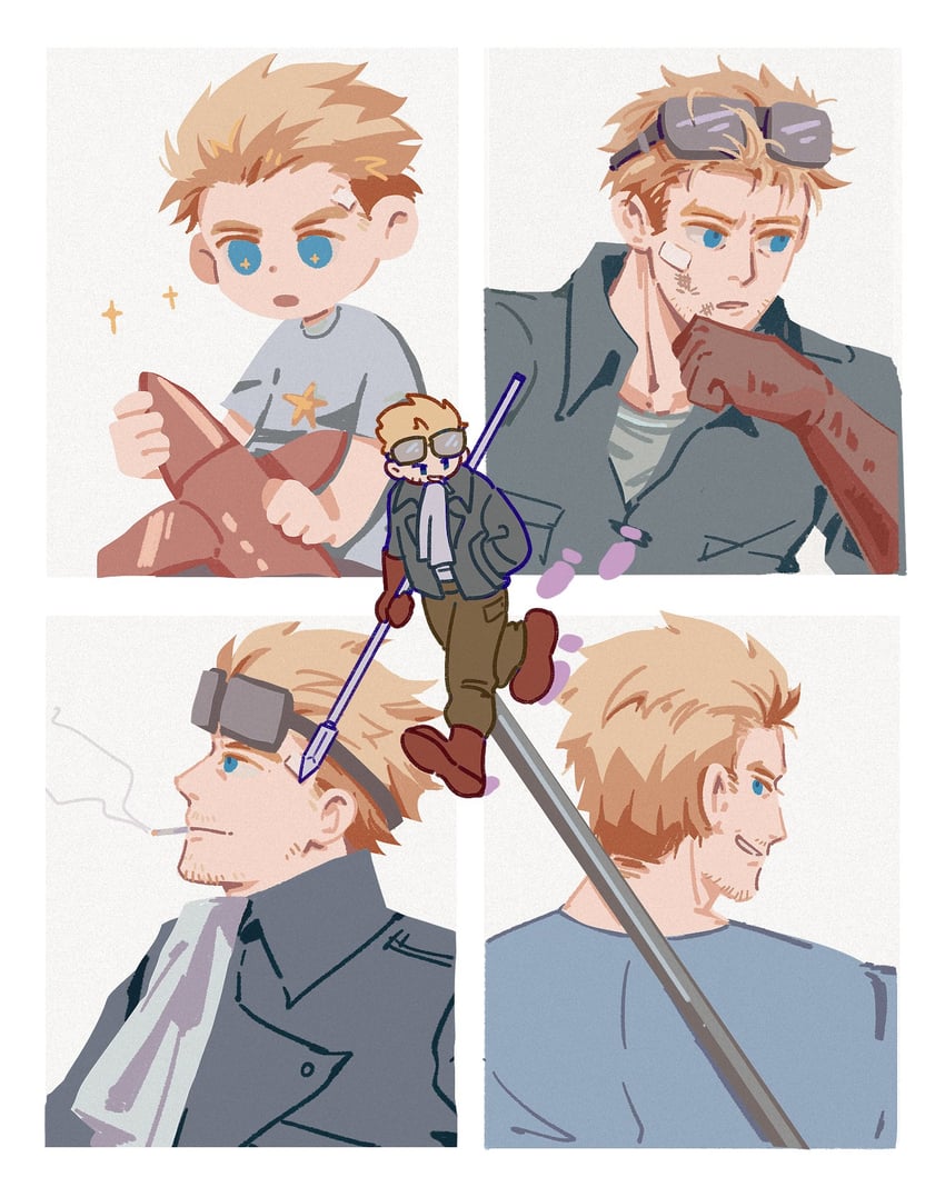 cid highwind (final fantasy and 1 more) drawn by batphone1939