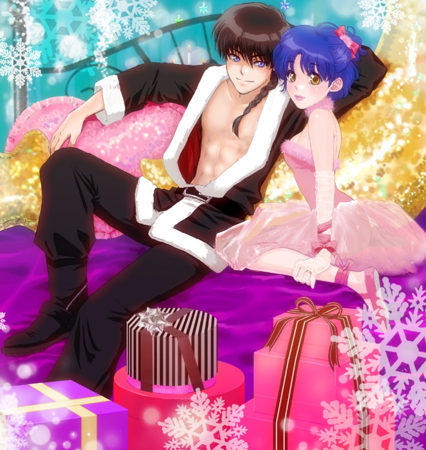 tendou akane and saotome ranma (ranma 1/2) drawn by uzuki_saku