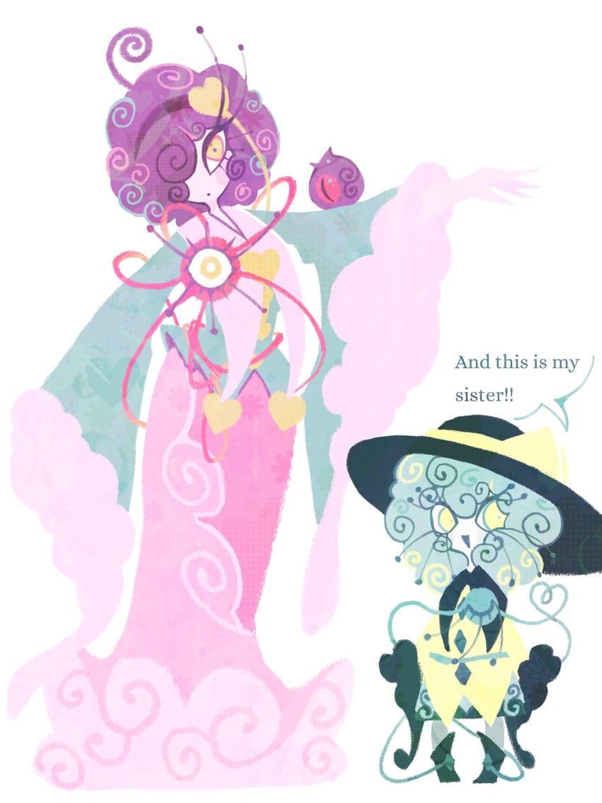 komeiji koishi and komeiji satori (touhou) drawn by egg_(holycrapisthat)